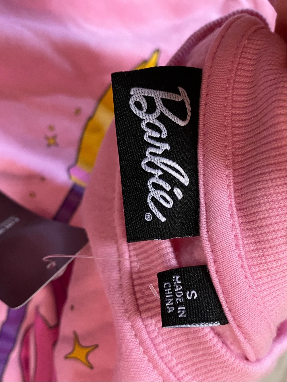 Barbie Halloween Witch Pink Graphic Crewneck Sweatshirt- NWT - Picture 13 of 15